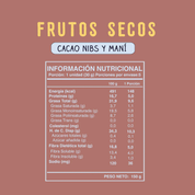 Barra de cereal Wild Soul bar - Cacao Almendra Maní (5 unidades)