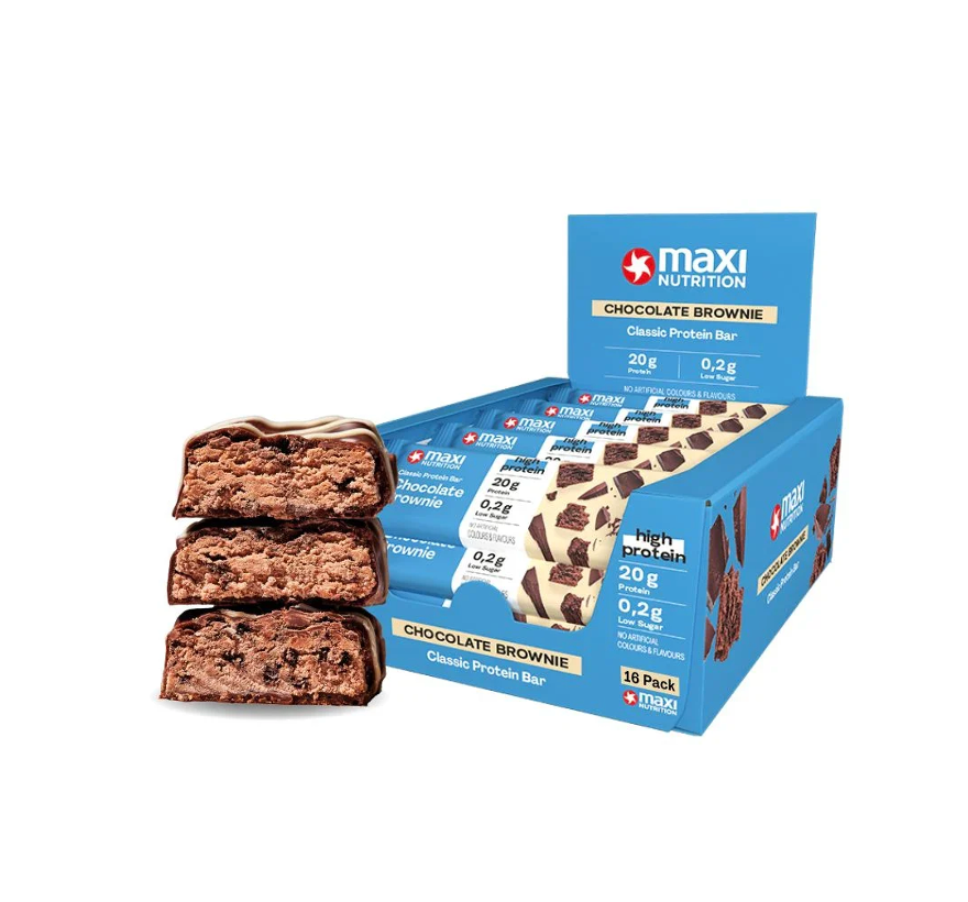 Barra de proteina Maxi Nutrition – Chocolate Brownie (16 unidades)