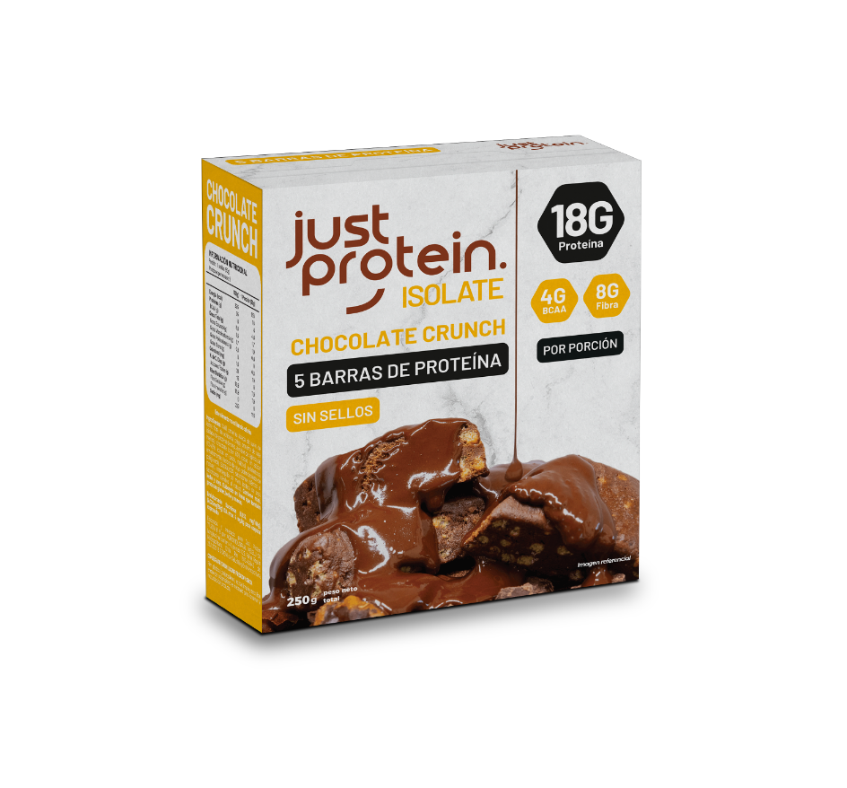 Barra de proteina Just Protein - Chocolate Crunch (5 unidades)