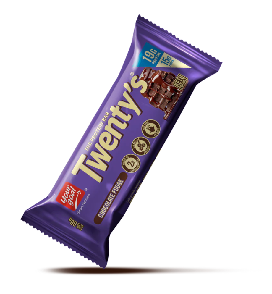 Barra de proteina Yourgoal - Twenty Chocolate Fudge (12 unidades)
