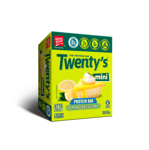 Barra de proteina Yourgoal - Twenty Mini Lemon Cheescake (5 unidades)