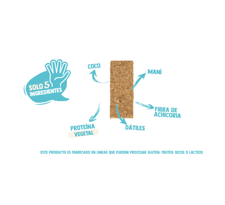 Barra de proteina Underfive - Coco (12 unidades)