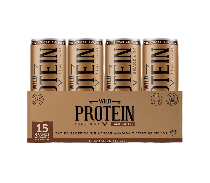 Batido de proteina Wild Protein - Café (12 unidades)