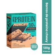Barra de proteina Wild Protein - Munchy Chocolate Chips (4 unidades)