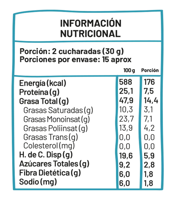 Mantequilla de mani Underfive - Peanut Butter 460g