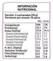 Mantequilla de mani Underfive - Peanut Butter Crunchy 460gr