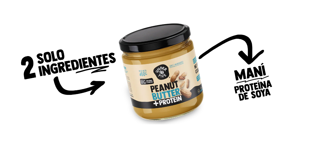 Mantequilla de mani Underfive - Peanut Butter Protein 460gr