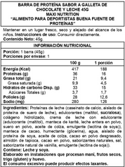 Barra de proteina Maxi Nutrition – Chocolate Cookie & Milk (12 unidades)