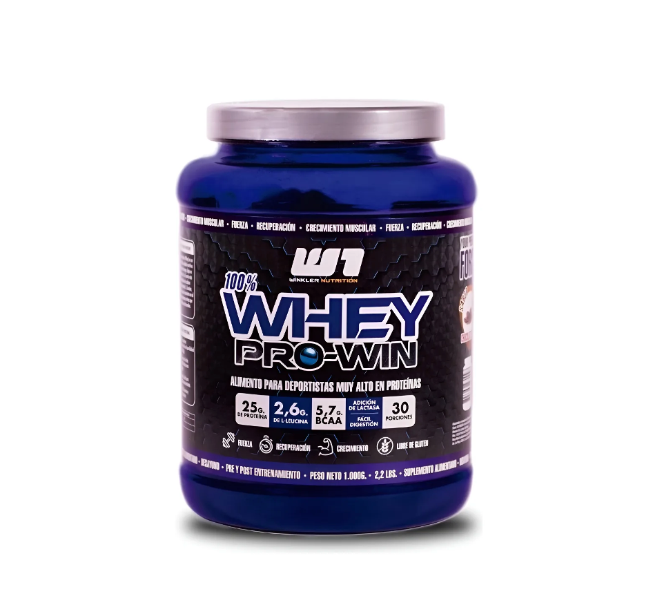 Proteina en polvo Whey Winkler Nutrition ProWin - Pie de Limón 1kg (30 servicios)