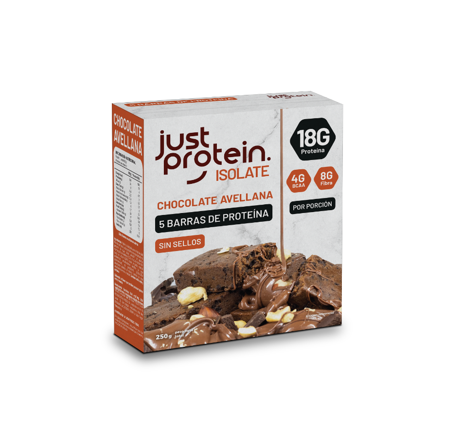 Barra de proteina Just Protein - Chocolate Avellana (5 unidades)