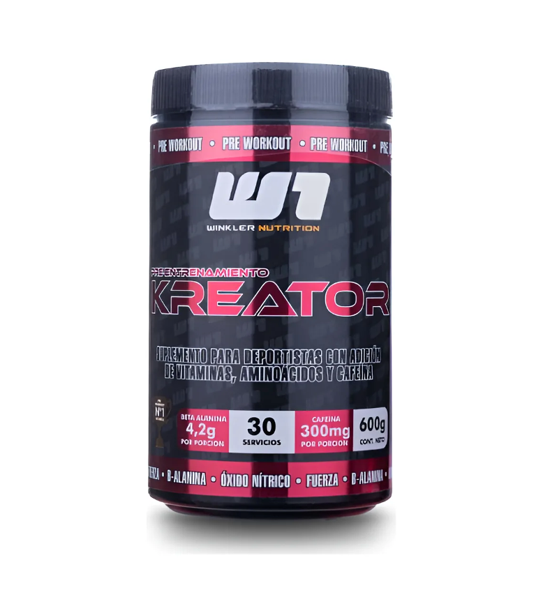 Pre entreno Kreator Winkler Nutrition - Psycho Lemonade 600gr (30 servicios)