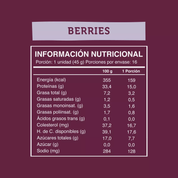 Barras de proteina Wild Protein - Berries (16 unidades)