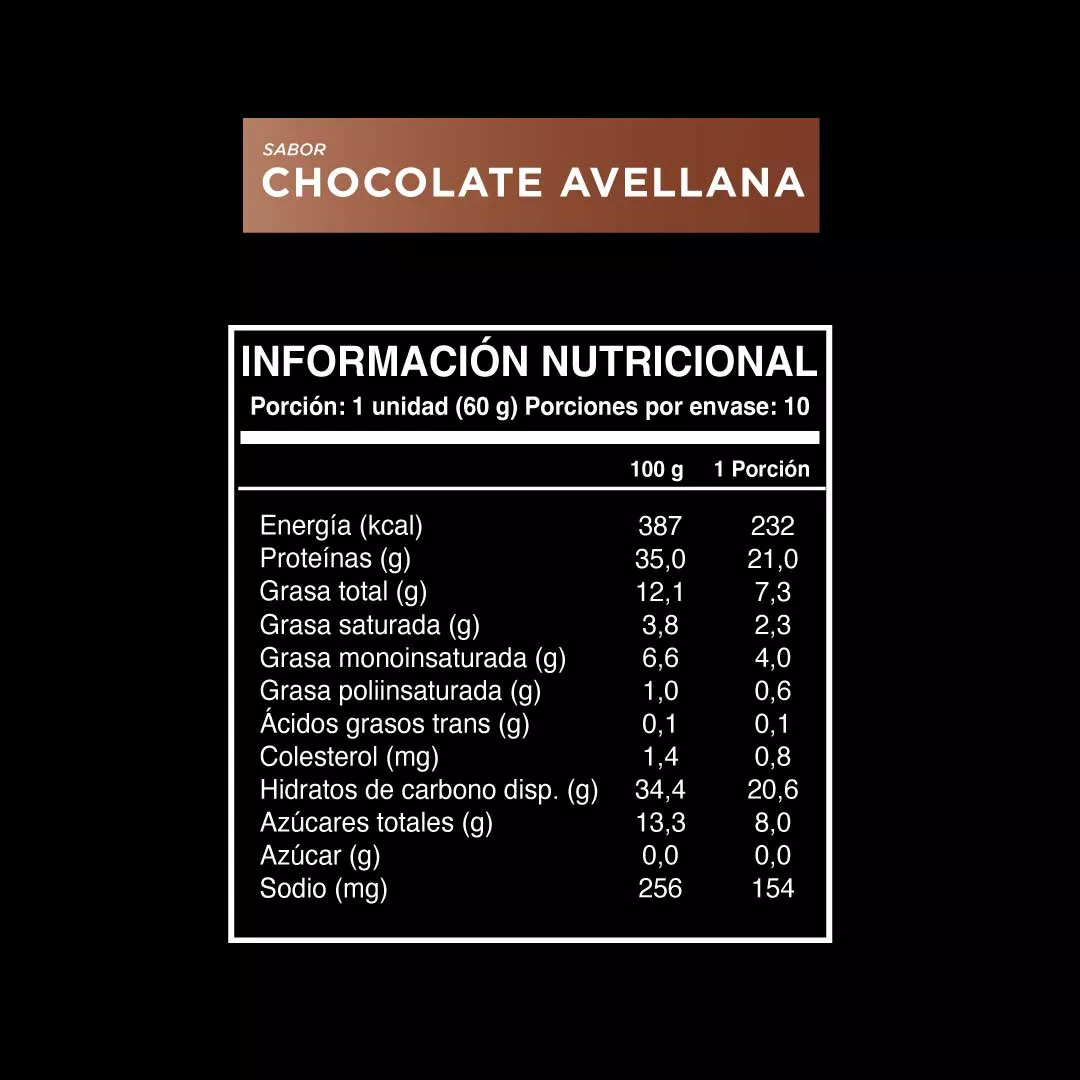 Barras de proteina Wild Protein Pro - Chocolate Avellana (10 unidades)