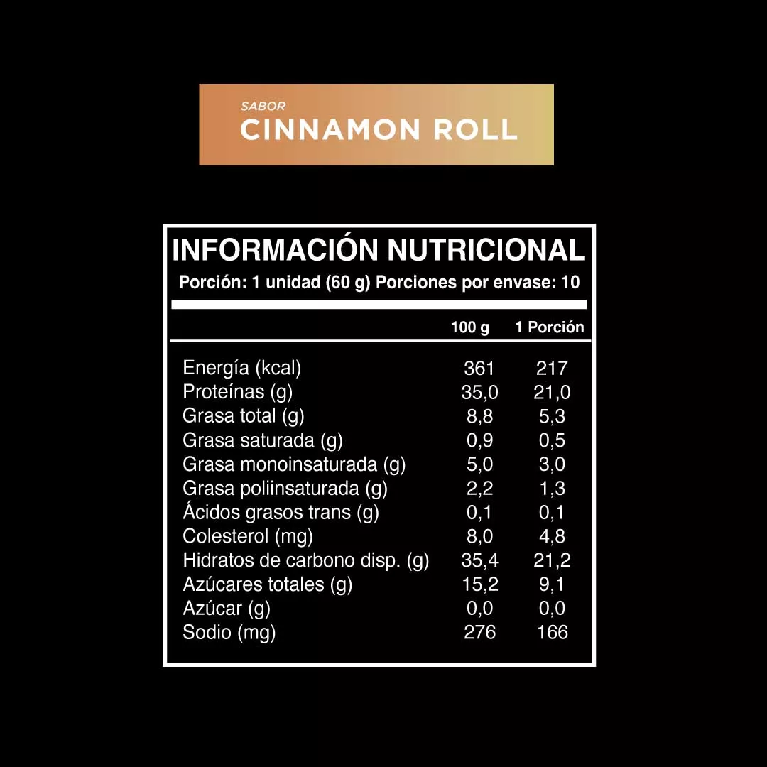 Barras de proteina Wild Protein Pro - Cinnamon Roll (10 unidades)