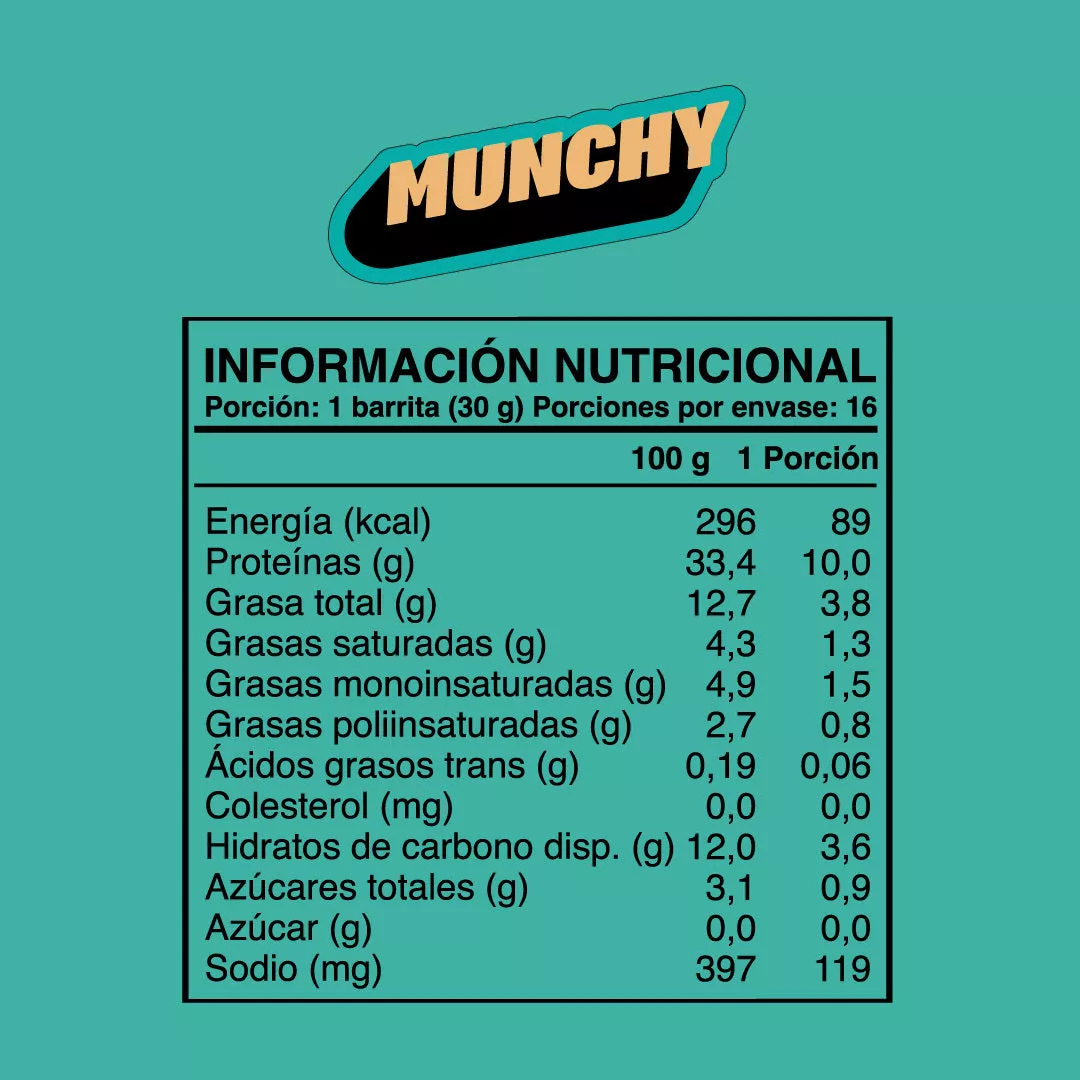 Barra de proteina Wild Protein - Munchy Chocolate Chips (16 unidades)