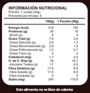 Barra de proteina Just Protein - Cookies & Cream (5 unidades)