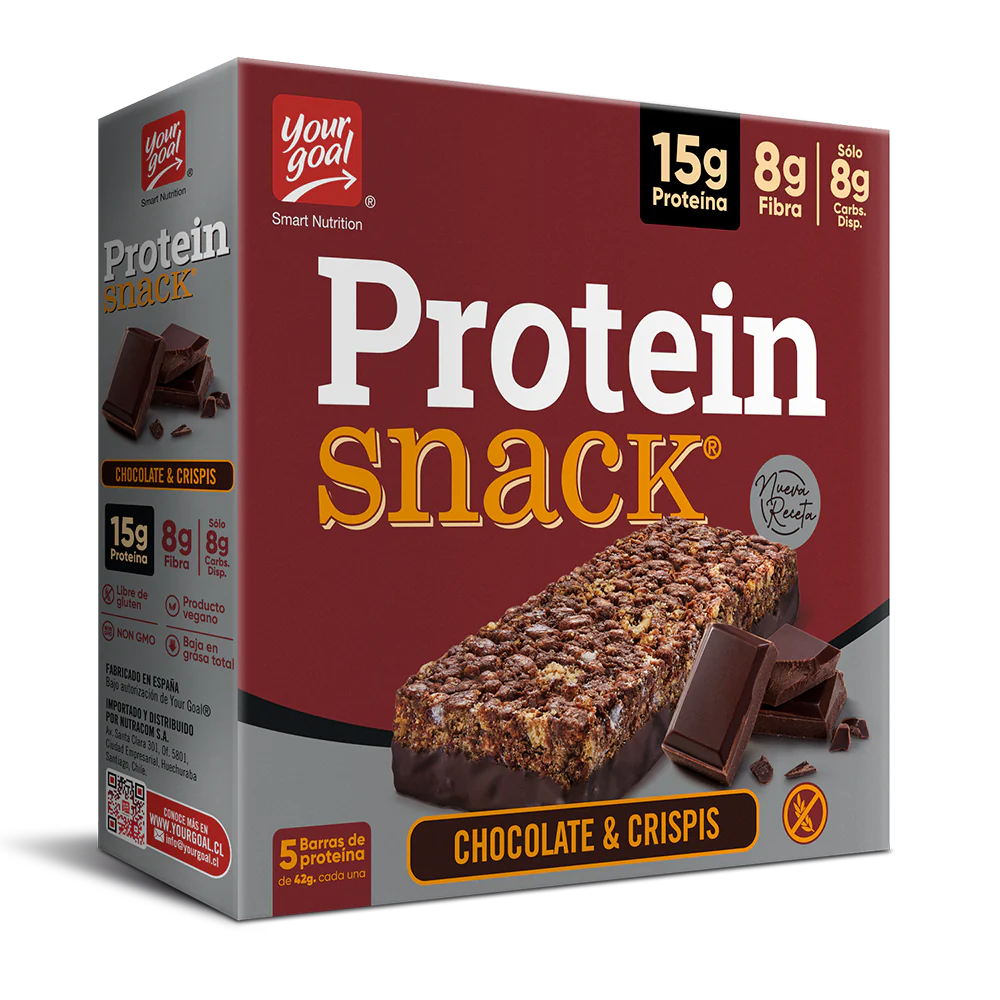 Barra de proteina Protein Snack - Chocolate & Crispis (5 unidades)