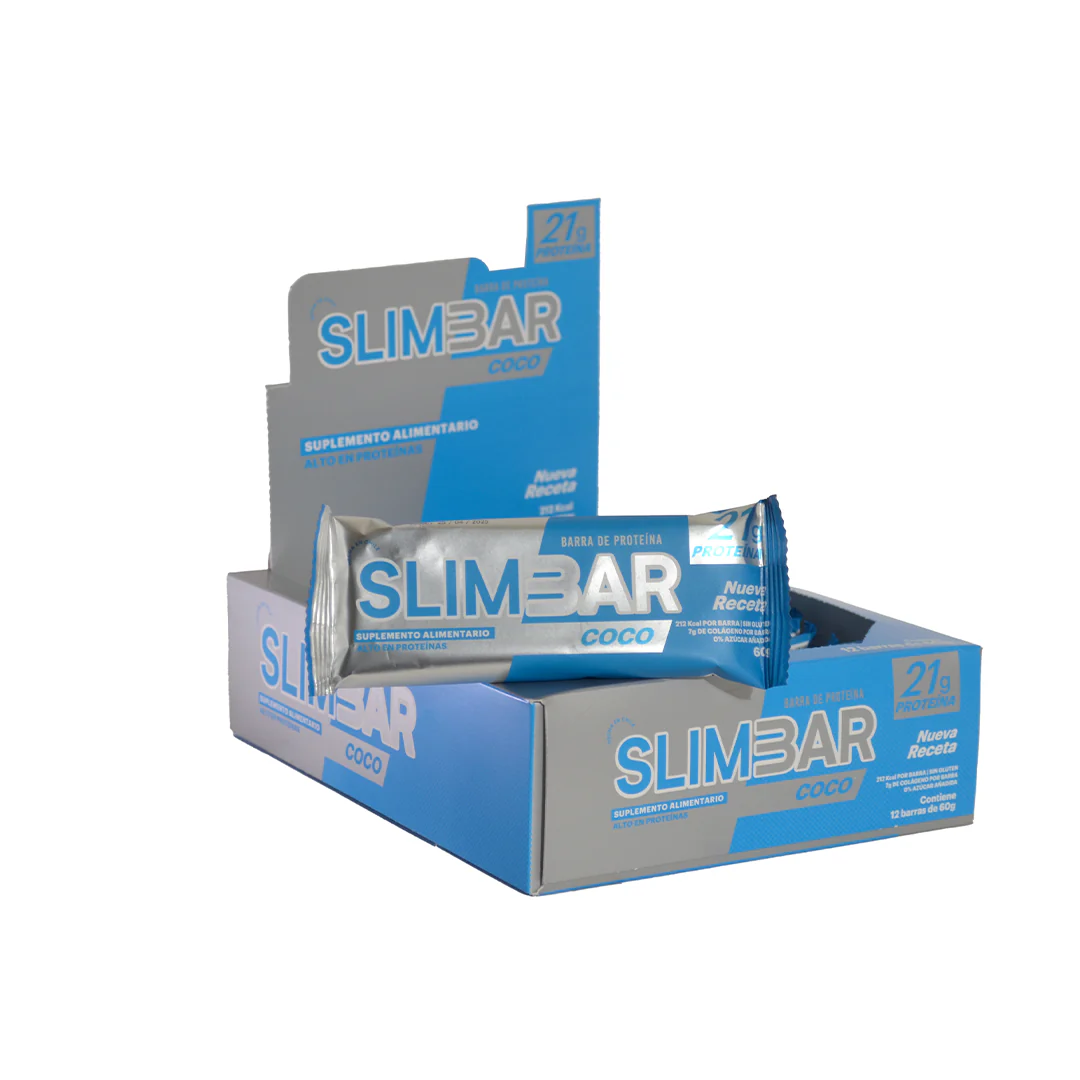 Barra de proteina Slimbar - Coco (12 unidades)