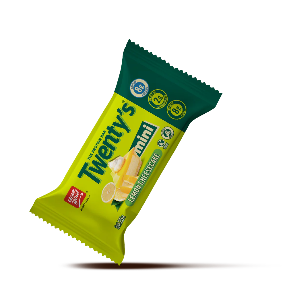 Barra de proteina Yourgoal - Twenty Mini Lemon Cheescake (5 unidades)