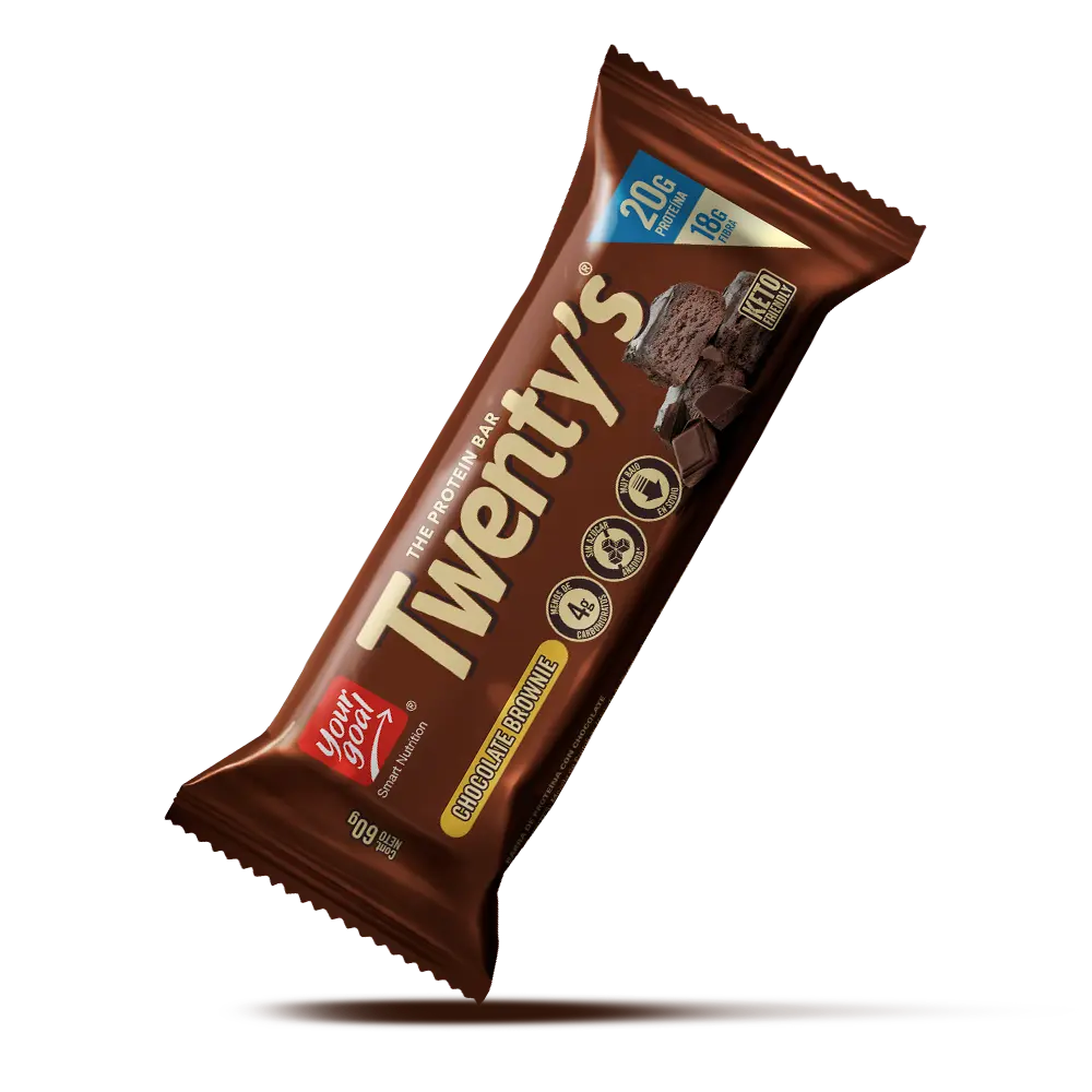 Barra de proteina Yourgoal - Twenty Chocolate Brownie (4 unidades)