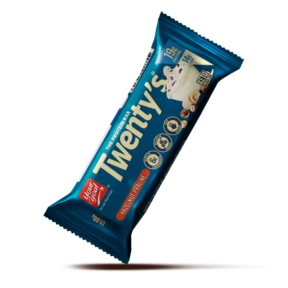 Barra de proteina Yourgoal - Twenty Hazelnut Praline (12 unidades)