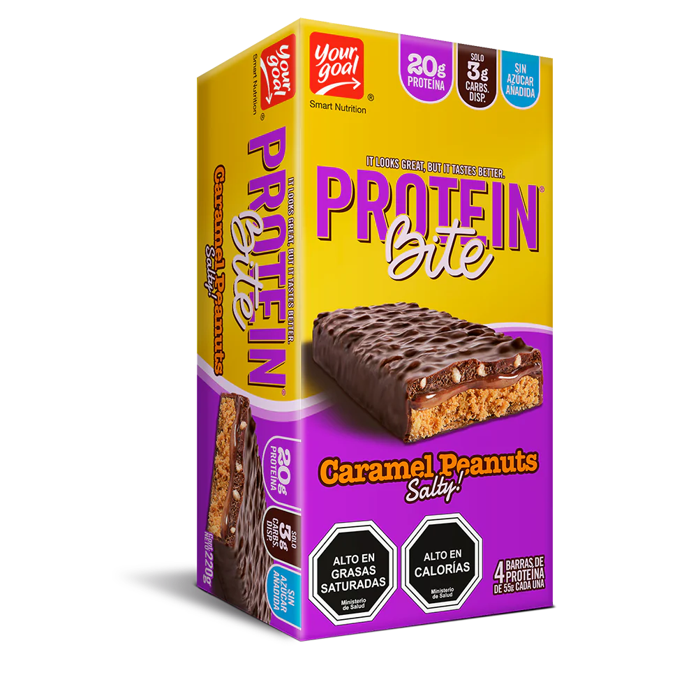 Barra de proteina Protein Bite - Caramel Peanut (4 unidades)