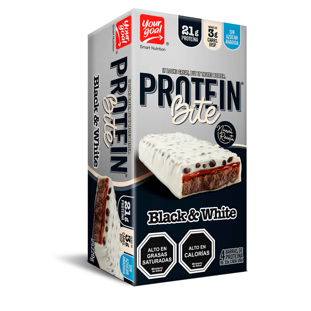 Barra de proteina Protein Bite - Black & White (4 unidades)