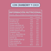 Barra de cereal Wild Soul bar - Almendra Cranberry Coco (5 unidades)