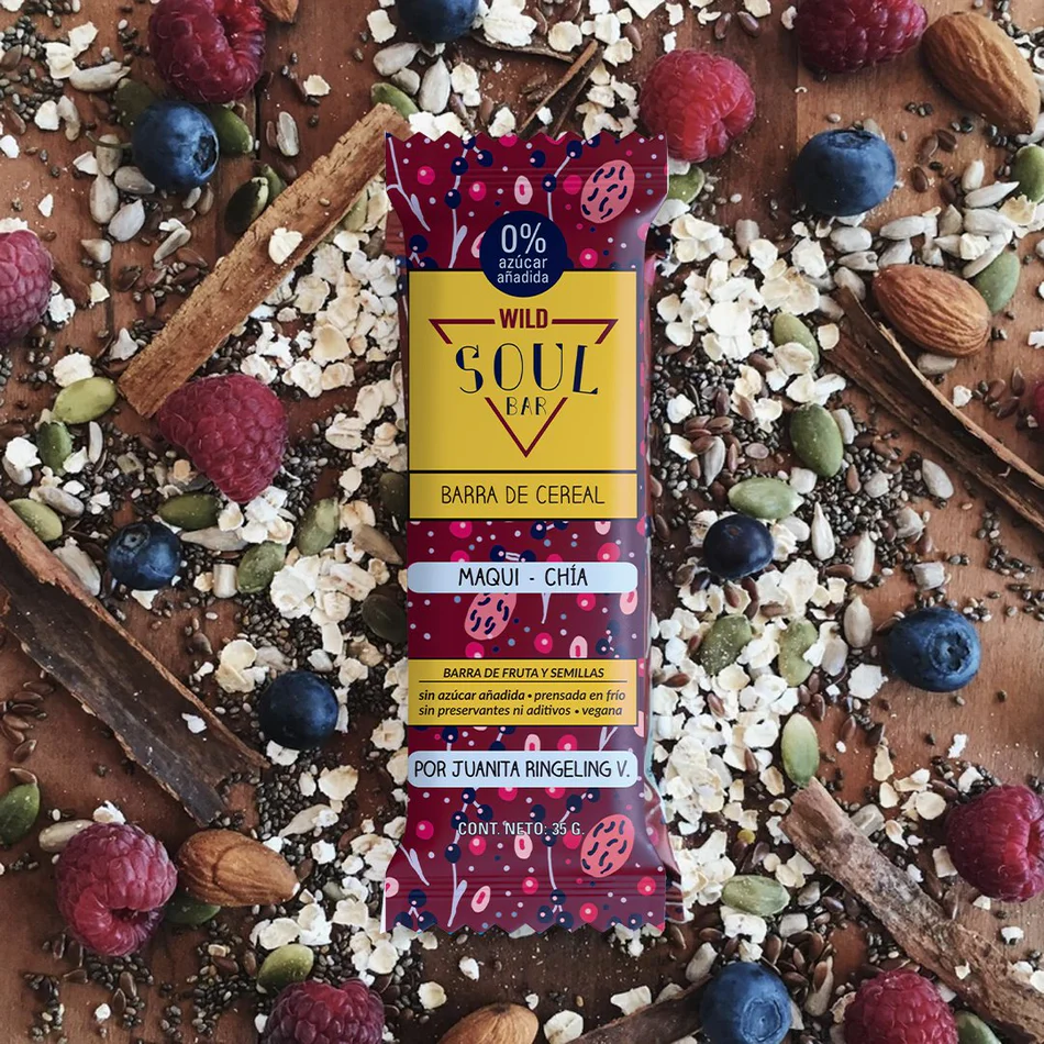 Barra de cereal Wild Soul bar - Maqui Chía (5 unidades)