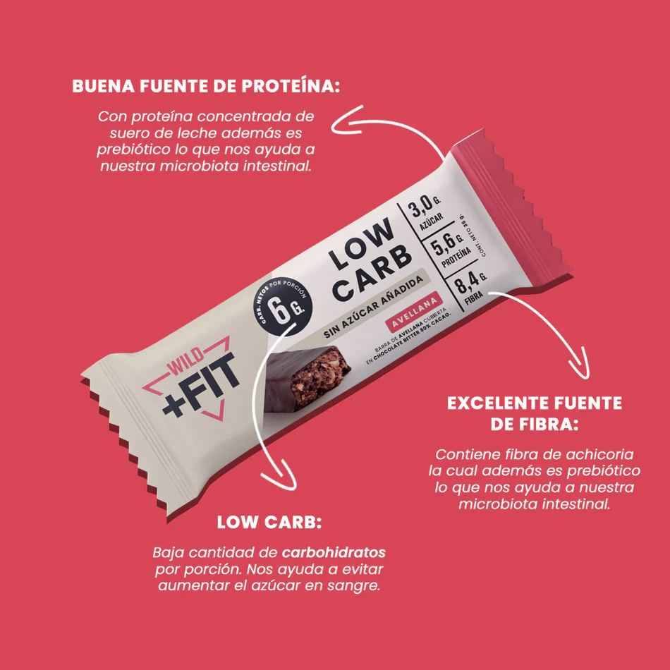 Barra de chocolate Wild Fit - Avellana (5 unidades)