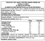 Proteina en polvo Whey Ultimate Nutrition Prostar - Vainilla Creme 2,4 kg (80 servicios)