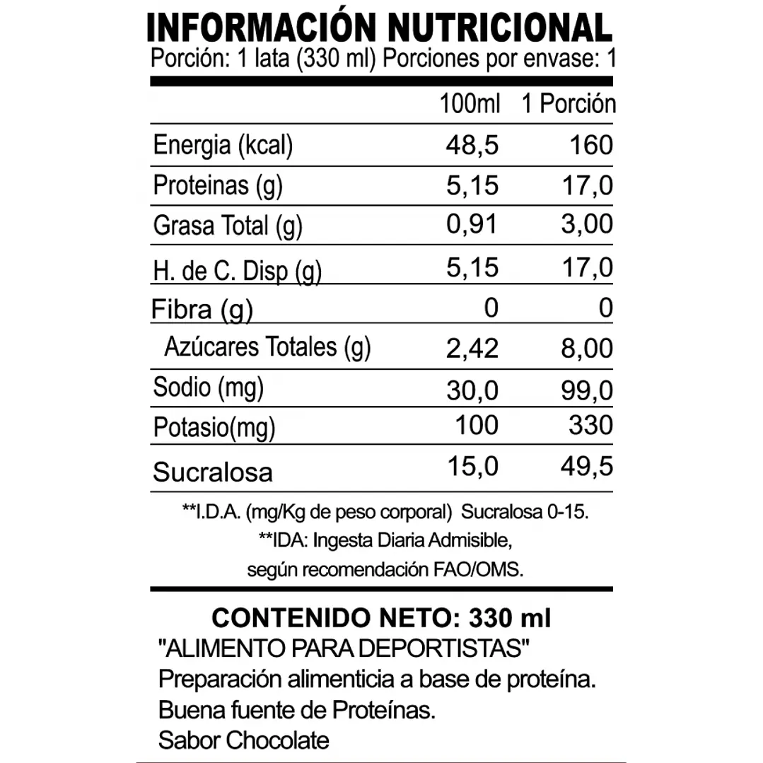 Batido de proteina Akapro - Chocolate 12 unidades