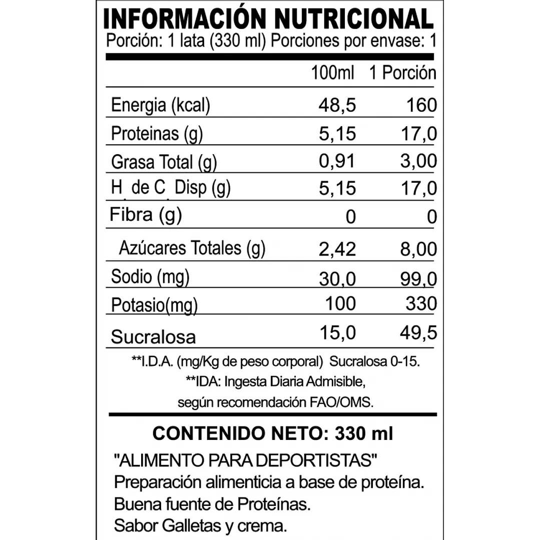 Batido de proteina Akapro - Cookies & Cream 12 unidades