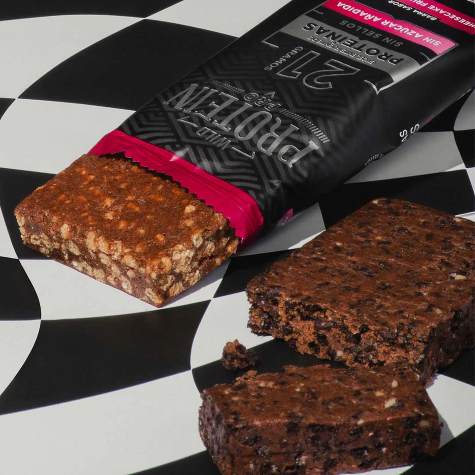 Barras de proteina Wild Protein Pro - Cheesecake Frutos Rojos (10 unidades)