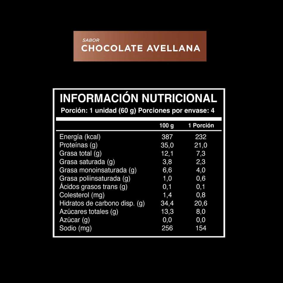 Barras de proteina Wild Protein Pro - Chocolate Avellana (4 unidades)