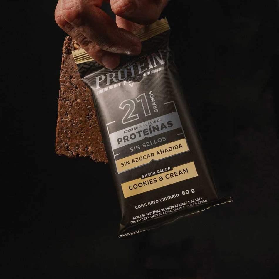 Barras de protein Wild Protein Pro - Cookies & Cream (4 unidades)