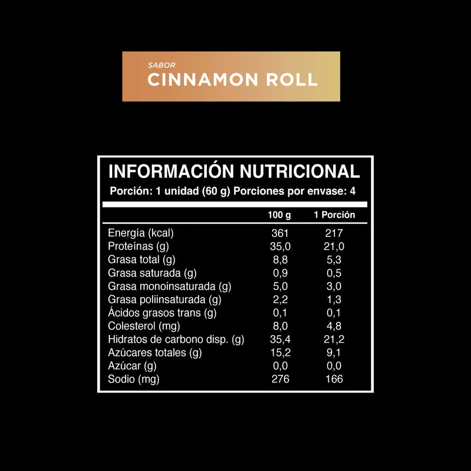 Barras de proteina Wild Protein Pro - Cinnamon Roll (4 unidades)