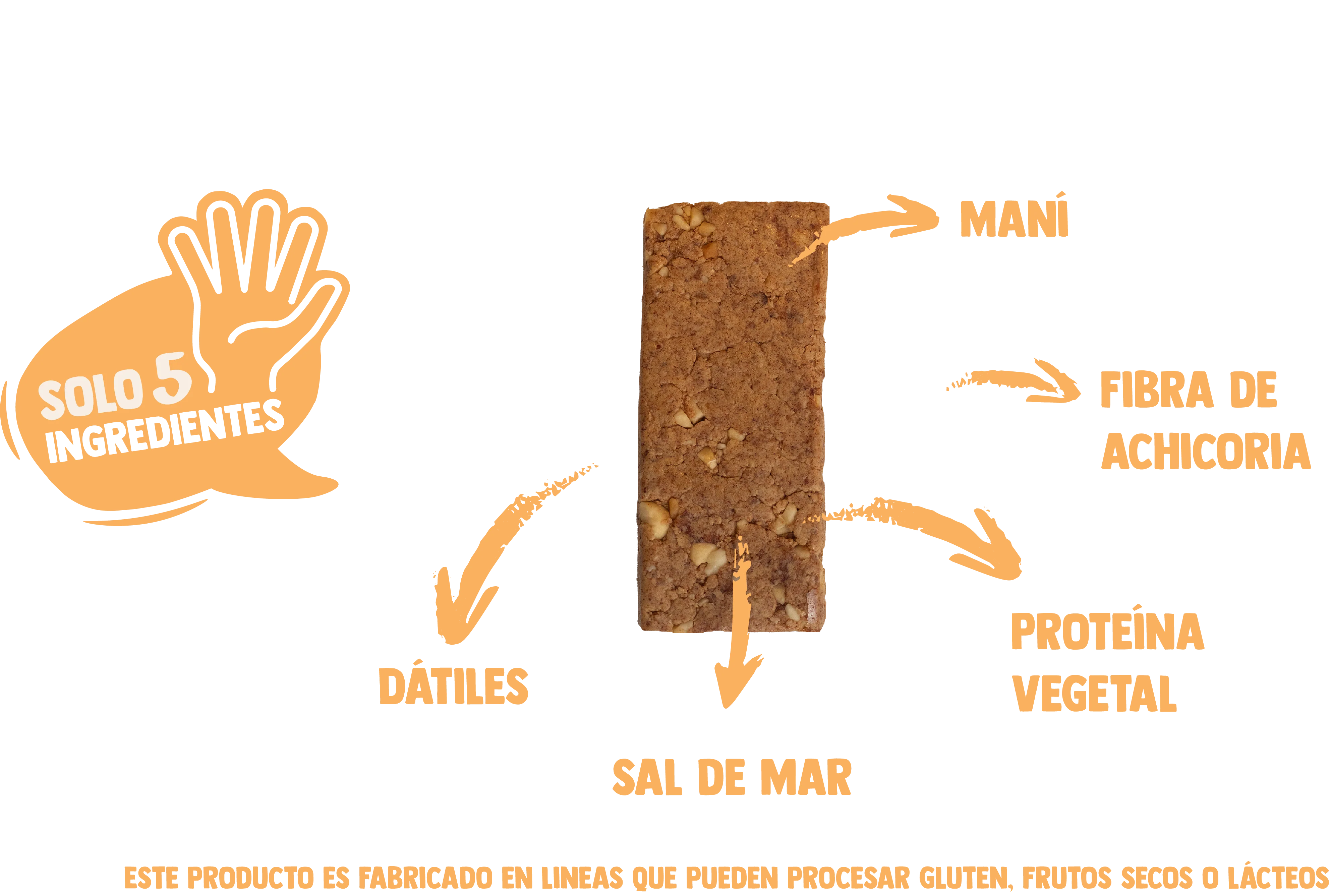 Barra de proteina Underfive - Salty Peanut (5 unidades)