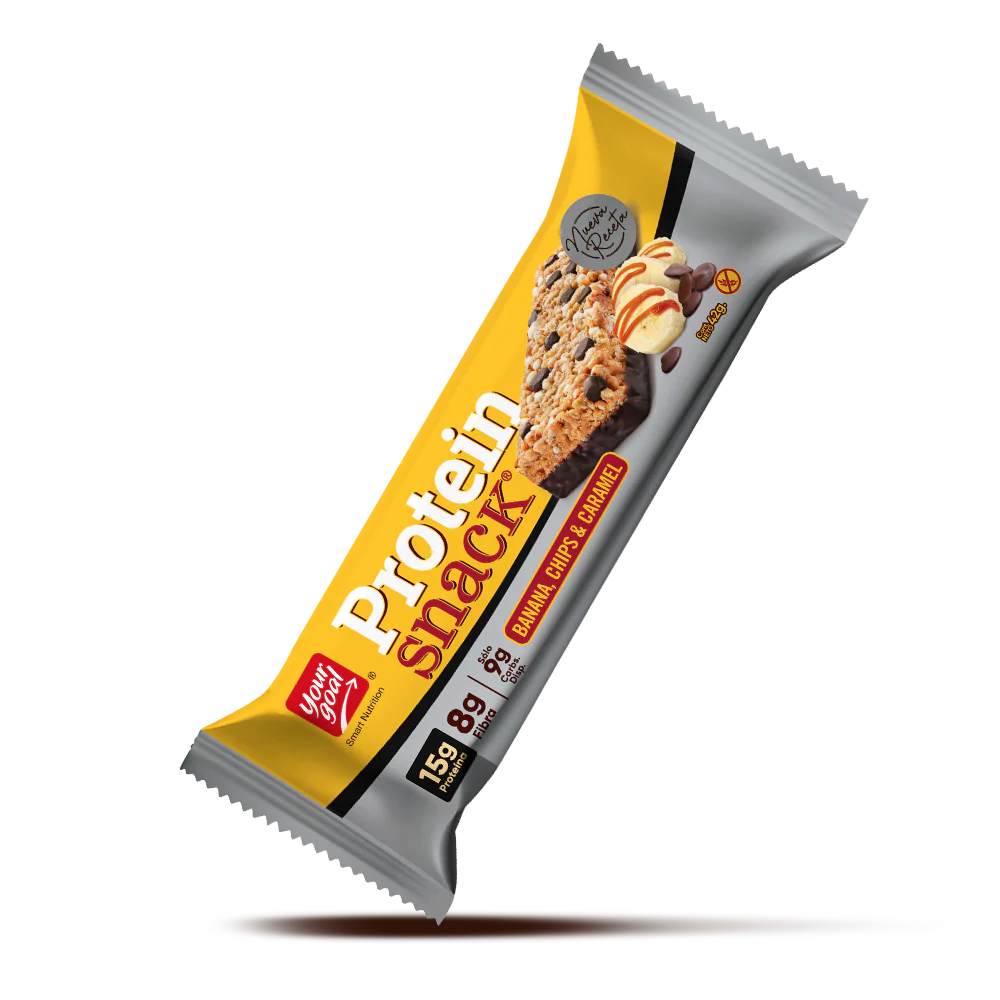 Barra de proteina Protein Snack - Banana Chips Caramel (5 unidades)