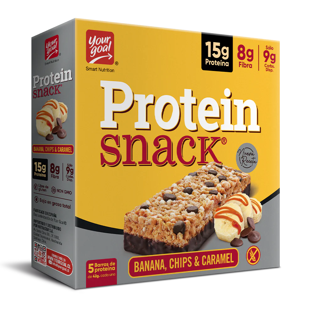 Barra de proteina Protein Snack - Banana Chips Caramel (5 unidades)
