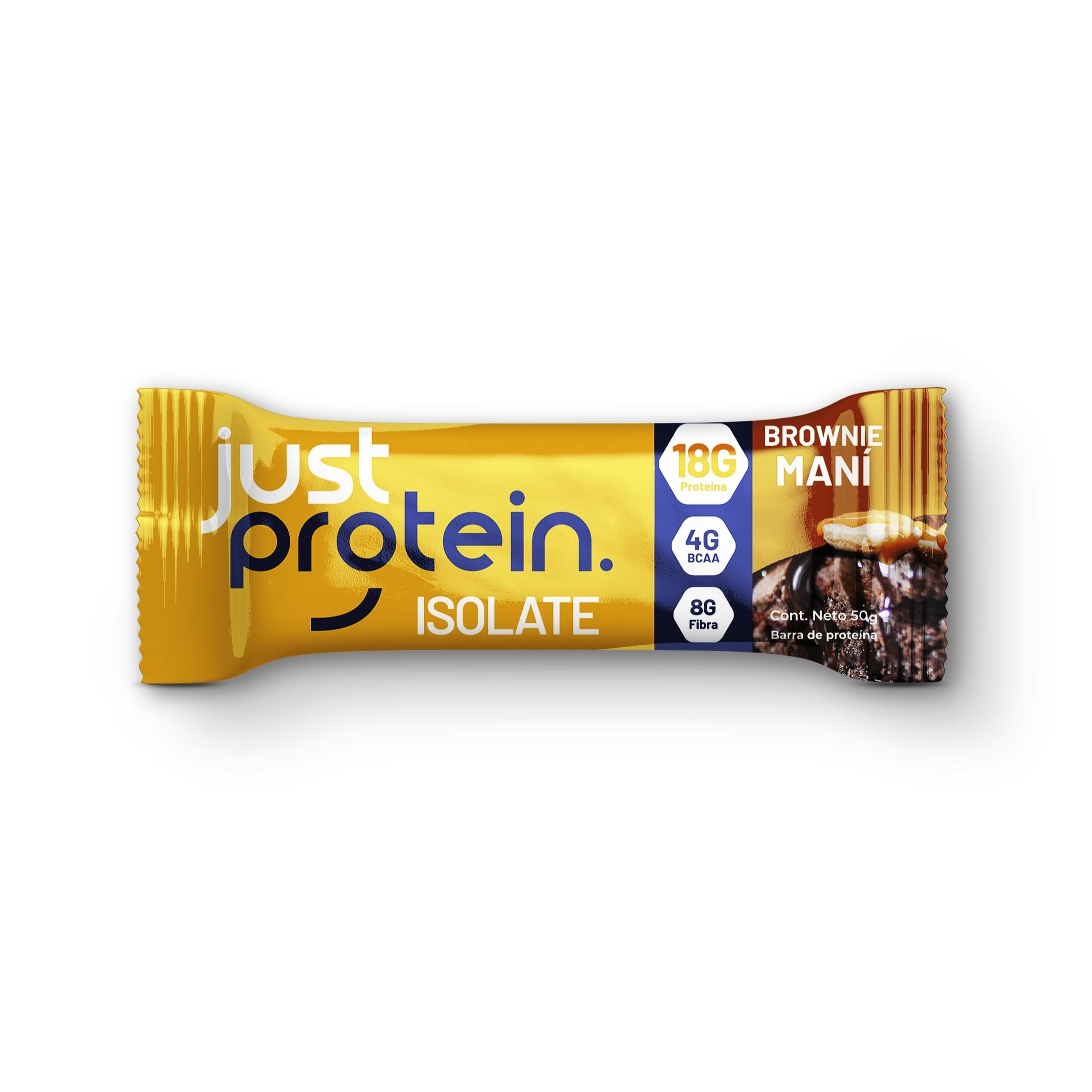 Barra de proteina Just Protein - Brownie Maní (5 unidades)