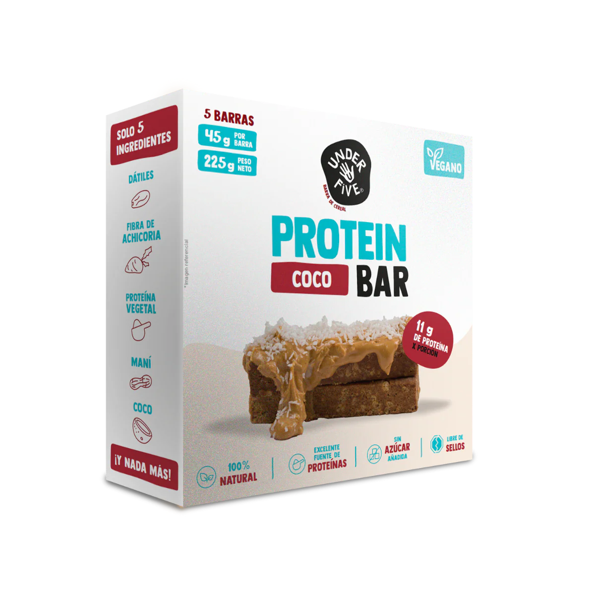 Barra de proteina Underfive - Coco (5 unidades)