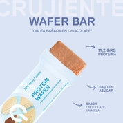 Barra de proteina QNT - Waffle Vainilla Yogurt (12 unidades)