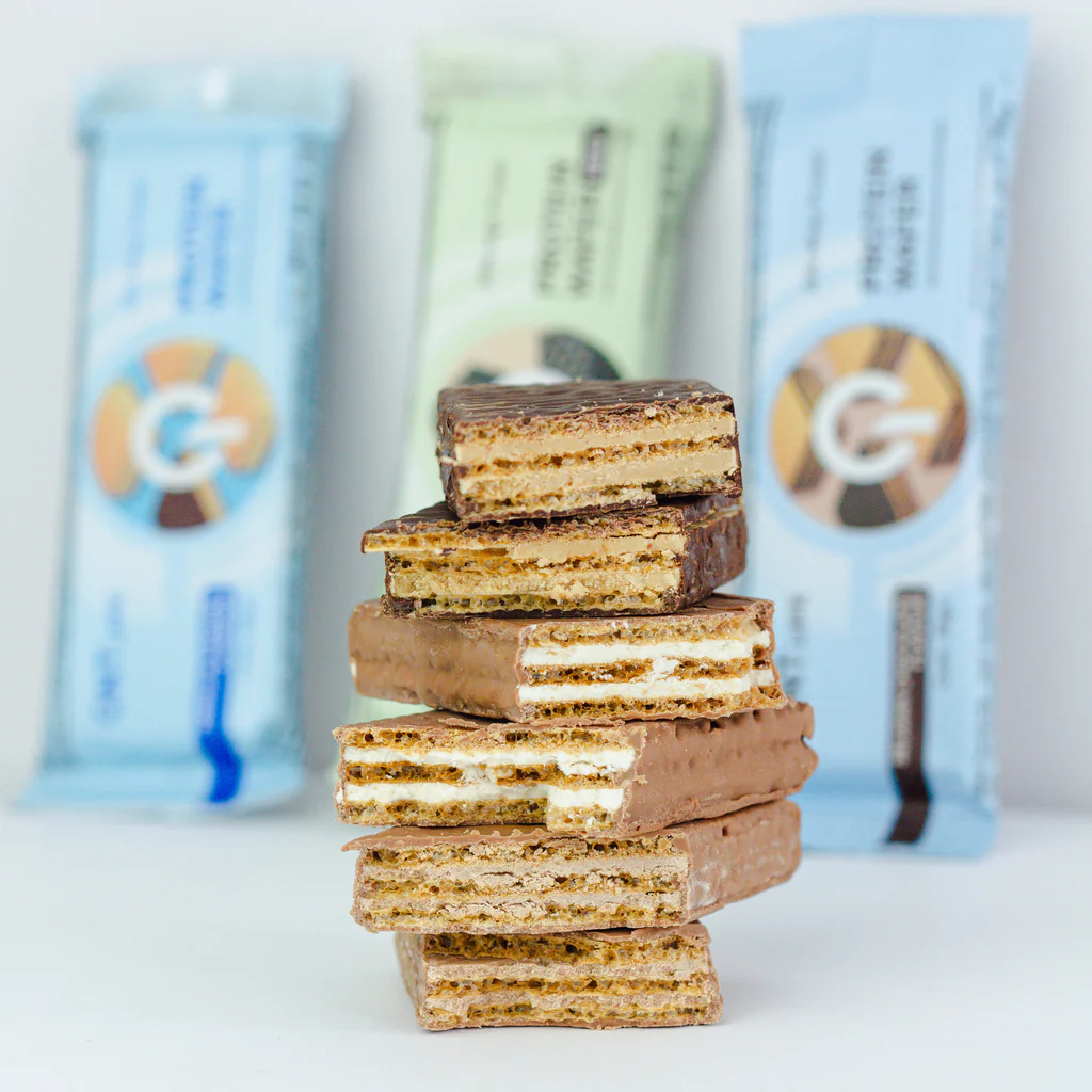 Barra de proteina QNT - Waffle Vegan Hazelnut (12 unidades)