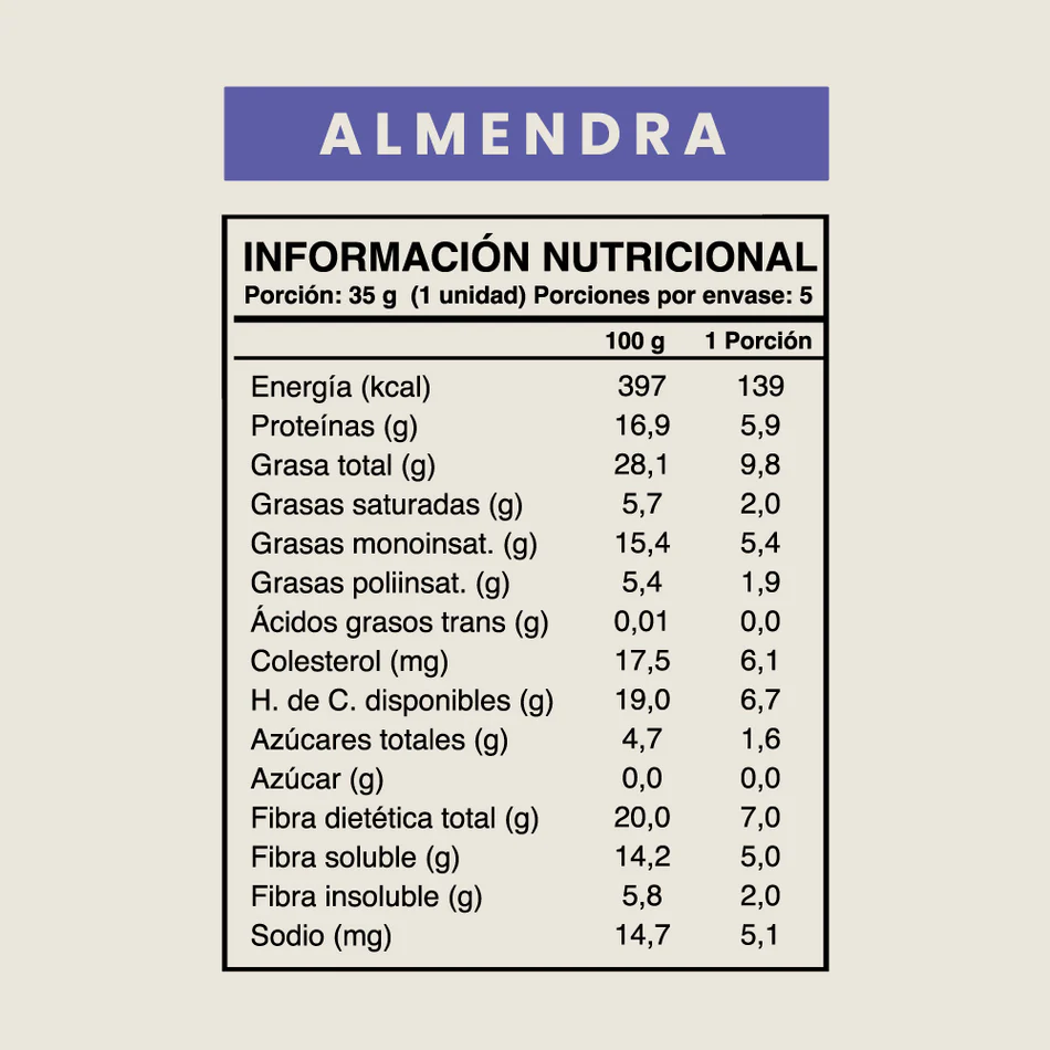 Barra de chocolate Wild Fit - Almendra (5 unidades)