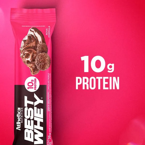 Barra de proteina Atlhetica Nutrition - Brigadeiro (12 unidades)