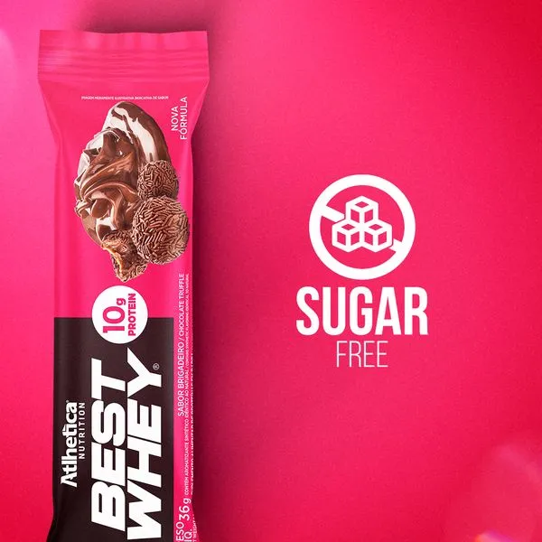 Barra de proteina Atlhetica Nutrition - Brigadeiro (12 unidades)