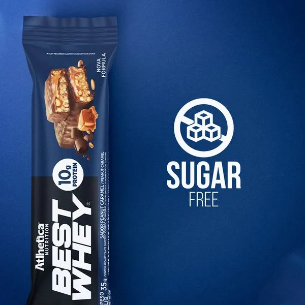 Barra de proteina Atlhletica Nutrition - Caramel Peanut (12 unidades)