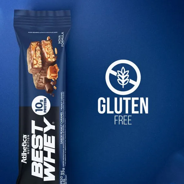 Barra de proteina Atlhletica Nutrition - Caramel Peanut (12 unidades)