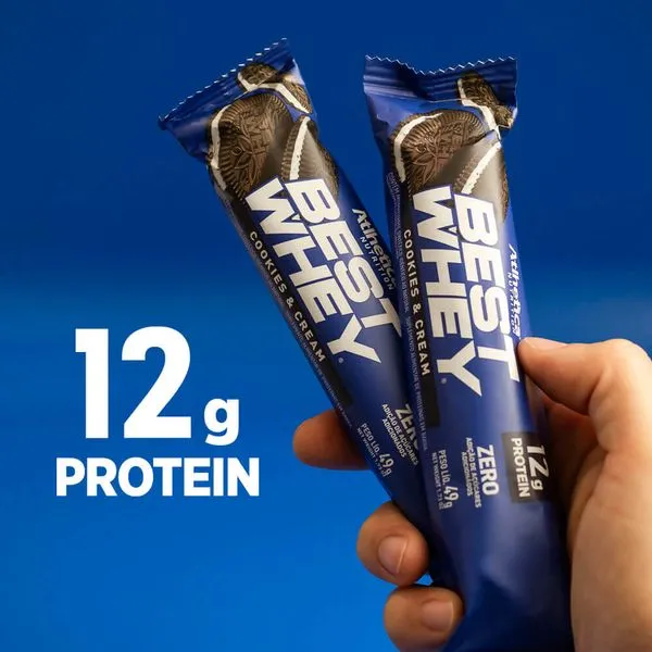 Barra de proteina Atlhetica Nutrition - Cookies & Cream 12gr (12 unidades)